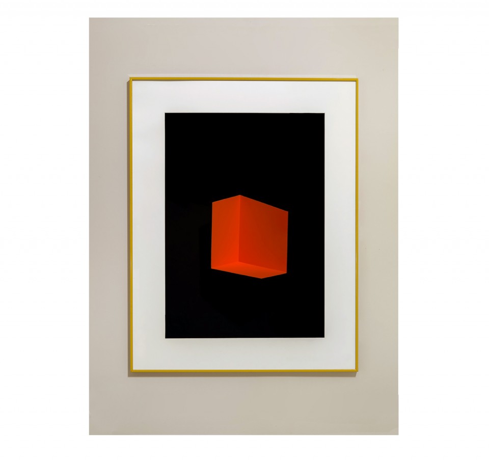 IRON AND MIND, gypsum boards, iron, paper, wood and aluminum frame, 104x83x62.5 cm